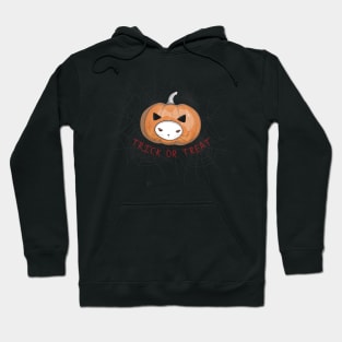 Halloween Pumpkin Head Cat Hoodie